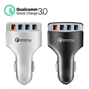 Universal 4-Slot QC3.0 Car USB Charger PD Charging Adapter Cigarette Lighter - Photo 1 sur 12
