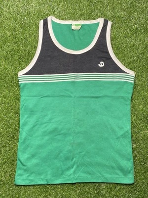 Vintage 70s John Deere Tank Top JD Striped Size L Made In USA Green - Image 1 of 4