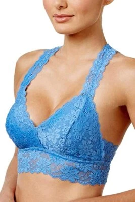 Jenni by Jennifer Moore Lace Racerback Bralette Blue Ultramarine XL - Image 1 of 2