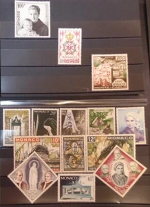 MONACO ANNEE COMPLETE 1958 : YVERT N° 489/502 , 14 TIMBRES NEUFS  xx TTB ! - Imagen 1 de 1