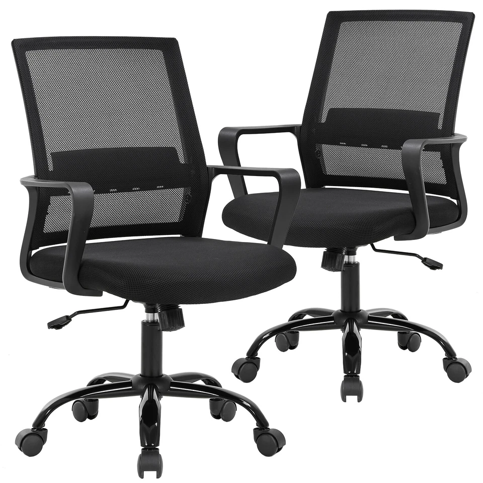Office Chair Desk Chair Computer Chair Swivel Executive Lumbar Support, 2 Pack - Image 1 of 4