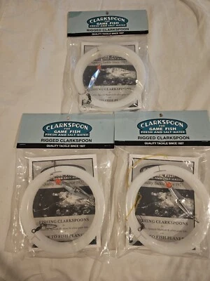 Рыболовная приманка Clarkspoon R-0RBMS размер 0 серебристая с направляющей белой - Изображение 1 из 4