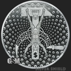 2022 5 OZ Cosmic Mao Proof Silver Shield .999 "Only 360 Minted" Collector Round - Picture 1 of 3