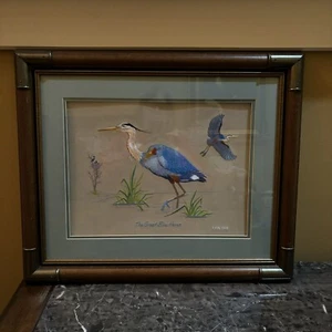 Lion Brothers Company 1991 Great Blue Heron Embroidered Limited Edition 80/1000 - Bild 1 von 7