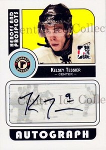2008-09 ITG Heroes and Prospects Auto #AKT Kelsey Tessier