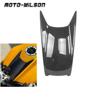For Triumph Street Triple RS 2023+ Fuel Tank Cap Cover 100% Carbon Fiber-Gloss - Picture 1 of 15