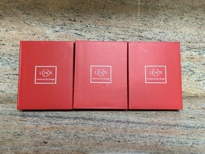 Brand New in Box Lot of Three (3) RETIRED Silver Plate Lenox Ornaments FREE SHIP - Picture 1 of 5