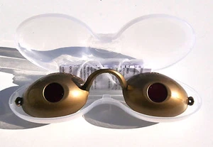 Elastico Occhiali UV Occhio Protezione Sun Beds Oro Solarium Bosch Lettini Tan - Photo 1/1