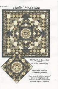 Medici Medallion by Rita's Best Designs PTN 1362 Quilt Pattern 2 Sizes NEW - Picture 1 of 3
