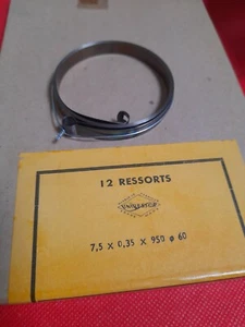 New set of 12 UNIRESSOR Clocks Mainspring 7.5 x 0.35 x 950mm ⌀60 - Picture 1 of 4