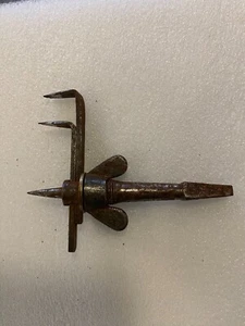 Vintage Kreis Lochschneider Werkzeug alte Klammer & Bit Schneidaufsatz - Bild 1 von 3
