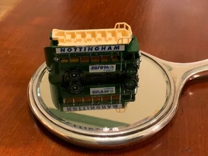 Lledo open top bus Euro 96 Nottingham Dark green cream excellent - Picture 1 of 2