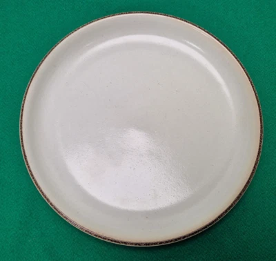 DENBY Pottery Brown Rimmed Side Plate 16.5 cm Cappuccino Everyday ?? - Image 1 of 3