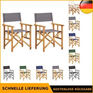 Akazie Massivholz Regiestuhl Klappstuhl Gartenstuhl mehrere Auswahl vidaXL - Bild 1 von 49