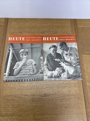 HEUTE MAGAZINE German Magazine Published In Munich August 1946 Numbers 17 & 18 - Image 1 of 4