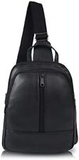 CIMONI Leather Cross-body Shoulder Bag Men Chest Sling Handbag Travel Backpack