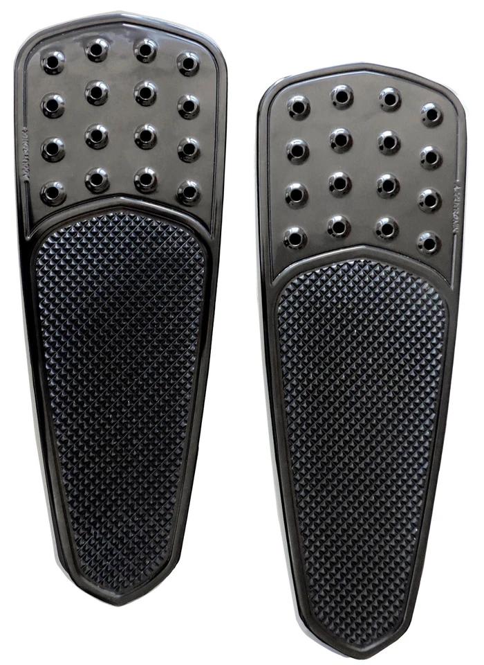 Tableros de piso delanteros Accutronix "Knurled Drilled Teardrop" para Harley Davidson Foto 1 de 1