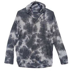 Theo & Spence Marble Tie Dye Hoodie Sweatshirt Size Small Gray Long Sleeve NWOT - Picture 1 of 7
