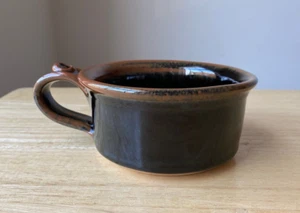 RIPPLE POTTERY Tenmoku Glaze Soup Mug - New Hampshire - VGUC - 4 Available - Picture 1 of 8