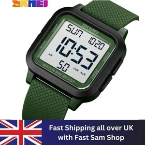 SKMEI Mens LED Watch Waterproof Digital Sports Stopwatch Military Alarm Watches - Picture 1 of 7