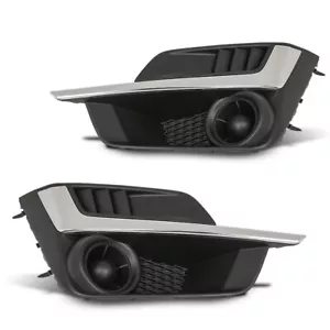 Front Bumper Insert Fog Light Cover Left+Right Fit For 2015-2016 Subaru Impreza - Picture 1 of 12