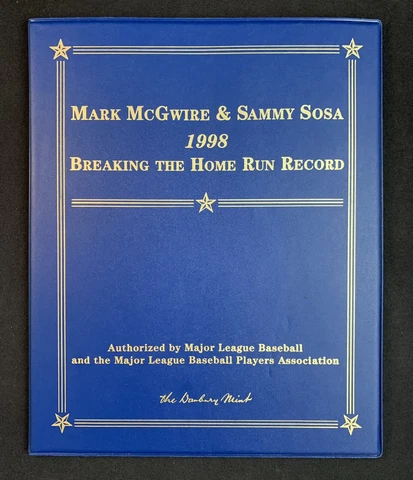 Mark McGwire & Sammy Sosa Breaking the Home Run Record Danbury Mint (1998) Cover