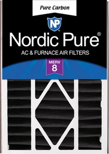 Air Bear 16x25x5 Replacement Pure Carbon Odor Reduction Merv 8 Air Filter 1 PK - Picture 1 of 7