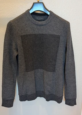 Rag & Bone Men's 100% Wool Sweater - Charcoal Gray Size XS - Excellent condition - Image 1 of 4