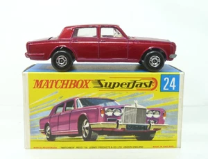 MATCHBOX SUPERFAST No 24 ROLLS ROYCE SILVER SHADOW 1 - 75 SERIES BOXED - Picture 1 of 23