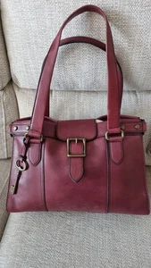 Fossil,Large Bag,Burgundy,Very Good Condition - Picture 1 of 12