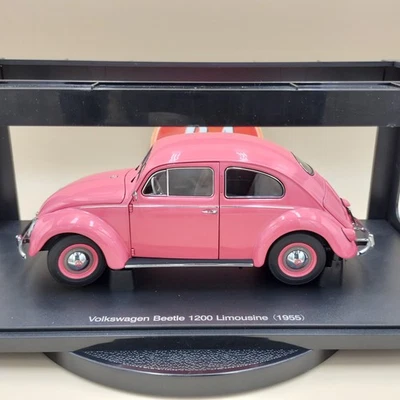 AUTOart 1/18 Volkswagen Beetle 1200 sedán 1955 rosa milenio 79775 Foto 1 de 4