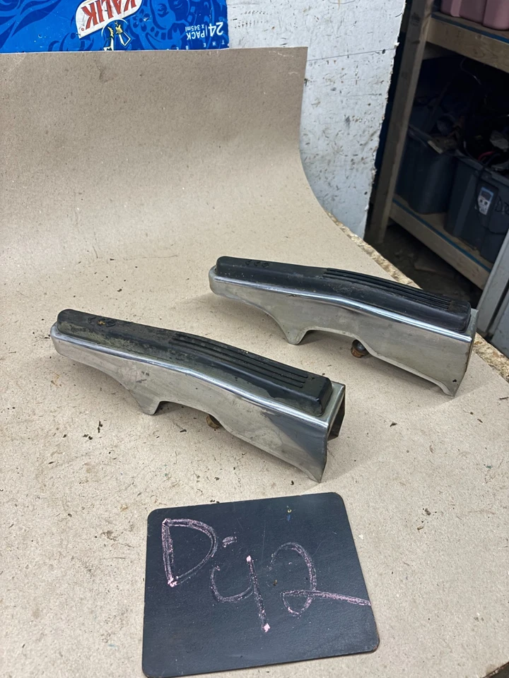 Ford F150 F250 F350 1973 1978 1979 protectores de parachoques parachoques goma cromada 74 Foto 1 de 4