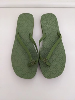 Usado en excelente estado! Sandalia chanclas Tory Burch en verde talla 8 Foto 1 de 4