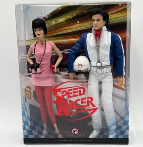 Juego de regalo de muñeca Speed Racer y Trixie 2008 Mattel Barbie etiqueta rosa NRFB nuevo sellado - Imagen 1 de 14
