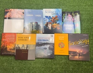 Lot of 8 Sociology and Psychology Books BOOK LOT Canadian Social Worker - Picture 1 of 9