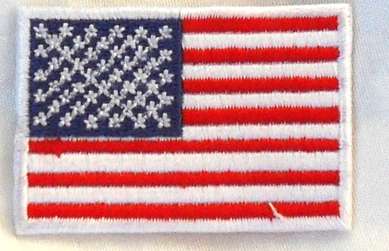 MARKENLOS AUFNÄHER Patch FLAGGE flag Fahne USA Amerika mi