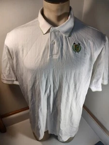 Adidas Climalite Polo Men's L  Large Embroidered Athletic White Polyester  - Picture 1 of 12