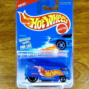 Hot Wheels 1996 First Editions VW Drag Bus Blue Race Team Volkswagen - Picture 1 of 3
