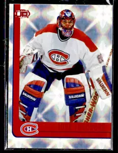 2001-02 Pacific Heads Up Red Foil Parallel Blank Serial #52 Jose Theodore 1/1 - Bild 1 von 2