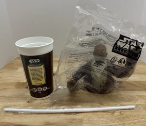 VTG 1999 Star Wars Mace Windu Cup Topper KFC Taco Bell Pizza Hut SEALED - Picture 1 of 6