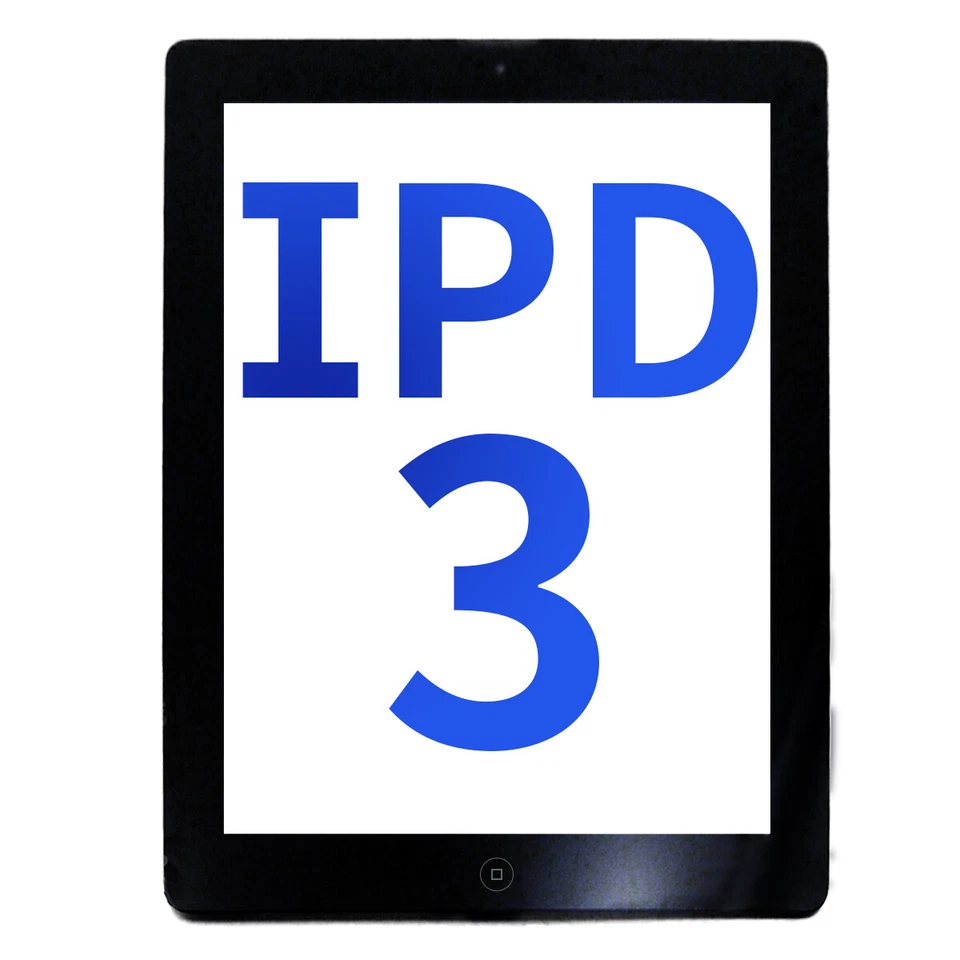 Aftermarket Digitizer for iPad 3 / iPad 4 (Home Button Pre-installed) - Black - Image 1 of 1