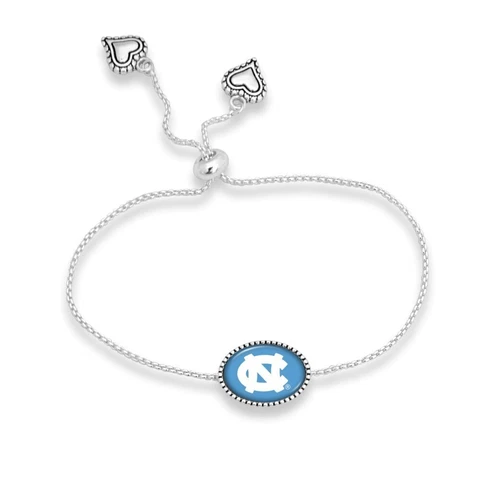 New North Carolina Tar Heels  Silver Charm Bracelet, Gift for Her Mom Cover