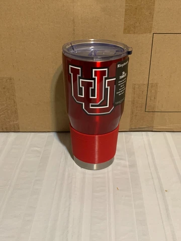 Utah Utes NCAA 30oz Red Tumbler Cup Mug Logo Brands New Cover