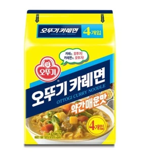 Ottogi Curry Ramen Korean Food Noodles CURRY Sauce New Spicy Hot 4EA NO USA SHIP - Picture 1 of 6