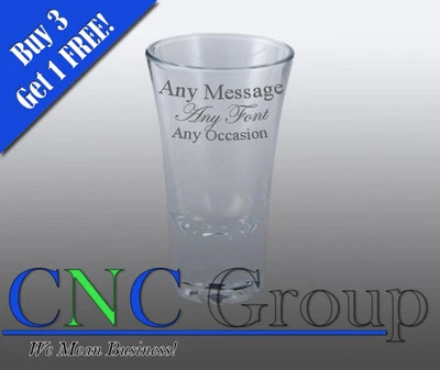 Personalised Engraved 50ml Shot Glass Birthday 18th 19th 20th 21st 25th Stag Do