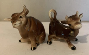 Vintage Salz & Pfefferstreuer Stier & Kuh Japan Ferdinand - Bild 1 von 8