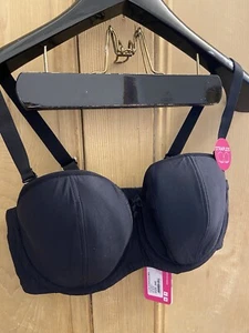 Curvy Kate Luxe Strapless/Multiway Bra Black New 36E - Picture 1 of 4