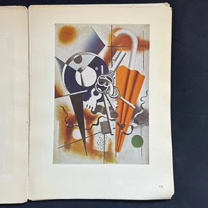 Fernand Leger 1940s Paris Print Composition Au Parapluie Et Aux Clefs (1928) - Picture 1 of 5