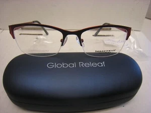 Image wear Eyeglasses Core 829 BURGUNDY  54-17-135-35V With  Case Imagewear - Picture 1 of 5