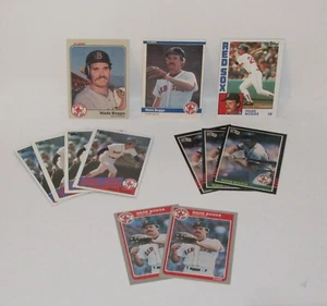 Wade Boggs Rookie Baseballkarte #179 Fleer plus zweite Jahre und mehr 12 Karten - Bild 1 von 1